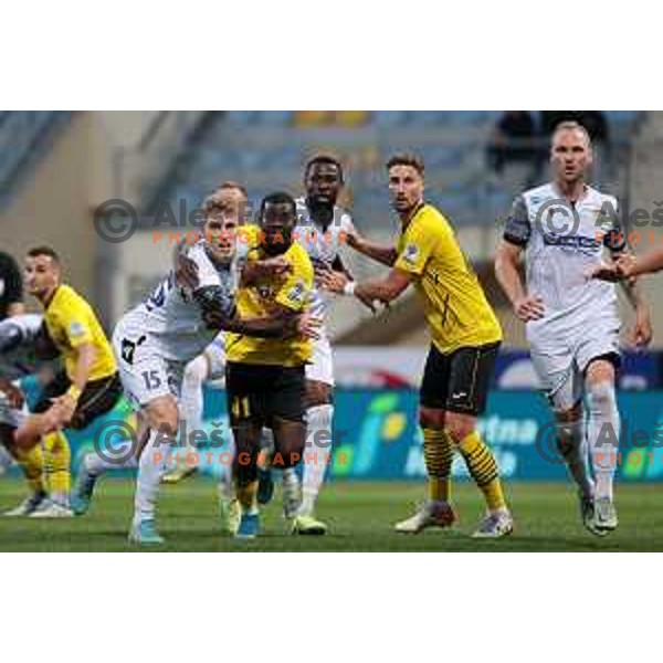 in action during Prva Liga Telemach 2022-2023 football match between Kalcer Radomlje and Koper in Domzale, Slovenia on October 24, 2022