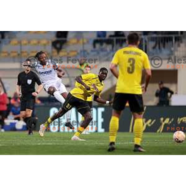 Bede Osuji in action during Prva Liga Telemach 2022-2023 football match between Kalcer Radomlje and Koper in Domzale, Slovenia on October 24, 2022