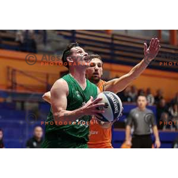 Jan Span in action during Nova KBM league 2022-2033 regular season match between Helios Suns and Krka in Domzale, Slovenia on October 24, 2022