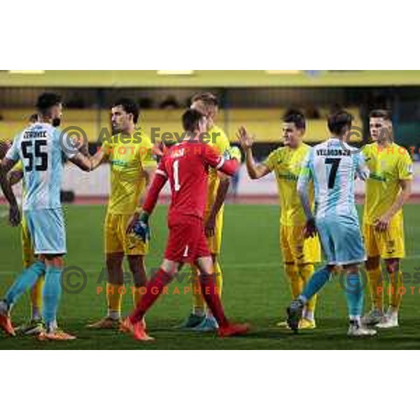 Uros Likar in action during Prva Liga Telemach 2022-2023 football match between Domzale and Gorica in Domzale, Slovenia on October 28,2022