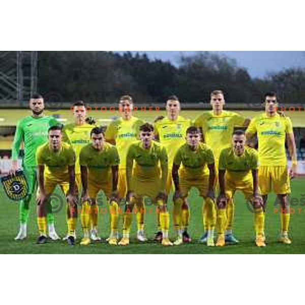 in action during Prva Liga Telemach 2022-2023 football match between Domzale and Gorica in Domzale, Slovenia on October 28,2022