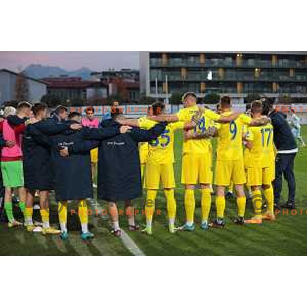 in action during Prva Liga Telemach 2022-2023 football match between Domzale and Gorica in Domzale, Slovenia on October 28,2022