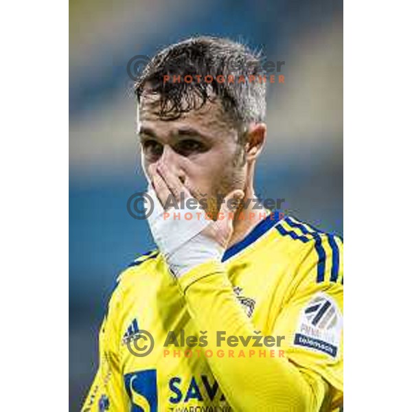 Jan Repas in action during Prva liga Telemach football match between Celje and Maribor in Arena z’dezele, Celje, Slovenia on October 29, 2022. Photo: Jure Banfi