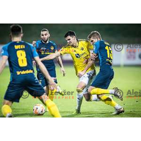 in action during Prva liga Telemach football match between Celje and Maribor in Arena z’dezele, Celje, Slovenia on October 29, 2022. Photo: Jure Banfi