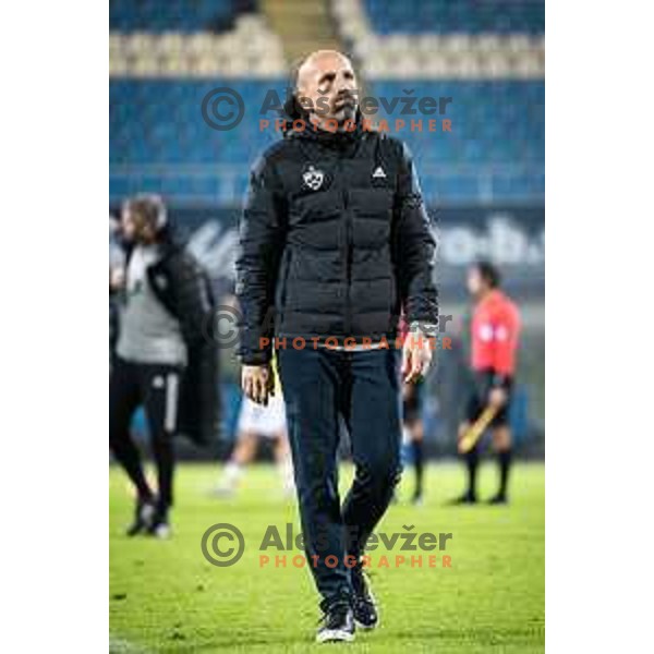 Damir Krznar, head coach of Maribor during Prva liga Telemach football match between Celje and Maribor in Arena z’dezele, Celje, Slovenia on October 29, 2022. Photo: Jure Banfi