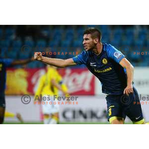 Damjan Vuklisevic celebrate goal during Prva liga Telemach football match between Celje and Maribor in Arena z’dezele, Celje, Slovenia on October 29, 2022