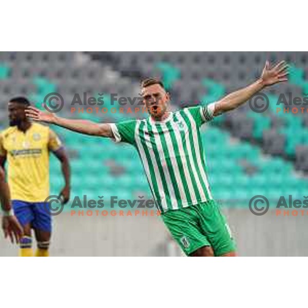 Timi Max Elsnik in action during Prva Liga Telemach 2022-2023 football match between Olimpija and Koper in SRC Stozice, Ljubljana, Slovenia on October 30, 2022