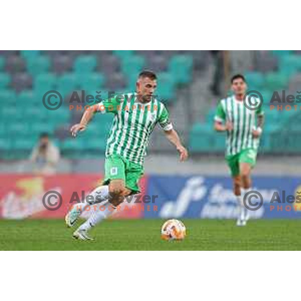 Timi Max Elsnik in action during Prva Liga Telemach 2022-2023 football match between Olimpija and Koper in SRC Stozice, Ljubljana, Slovenia on October 30, 2022