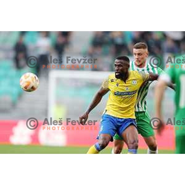 In action during Prva Liga Telemach 2022-2023 football match between Olimpija and Koper in SRC Stozice, Ljubljana, Slovenia on October 30, 2022