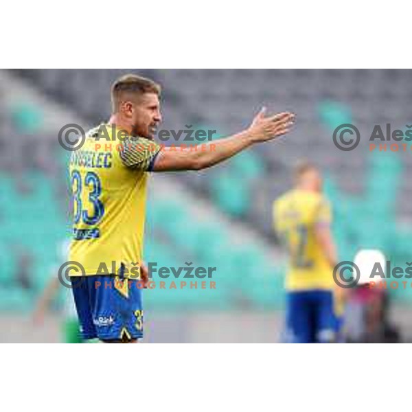 Ivan Novoselec in action during Prva Liga Telemach 2022-2023 football match between Olimpija and Koper in SRC Stozice, Ljubljana, Slovenia on October 30, 2022