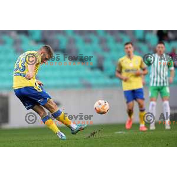 Ivan Novoselec in action during Prva Liga Telemach 2022-2023 football match between Olimpija and Koper in SRC Stozice, Ljubljana, Slovenia on October 30, 2022