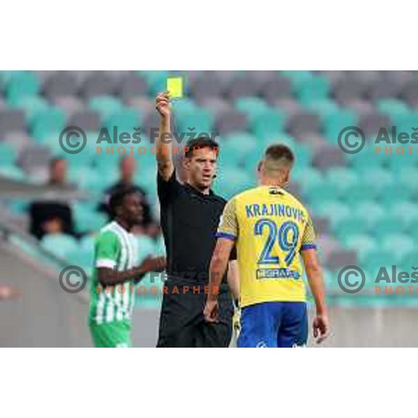 Referee Matej Jug during Prva Liga Telemach 2022-2023 football match between Olimpija and Koper in SRC Stozice, Ljubljana, Slovenia on October 30, 2022 