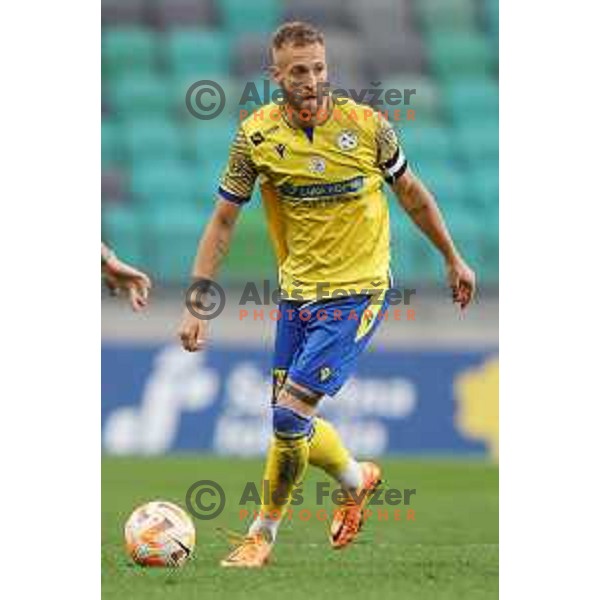 Andrej Kotnik in action during Prva Liga Telemach 2022-2023 football match between Olimpija and Koper in SRC Stozice, Ljubljana, Slovenia on October 30, 2022