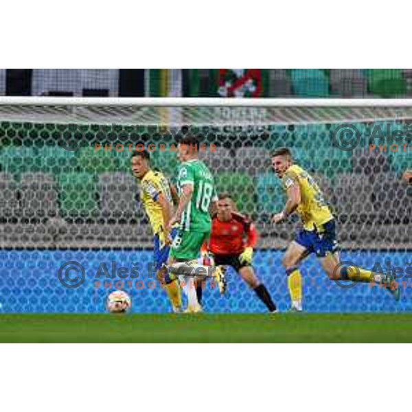 In action during Prva Liga Telemach 2022-2023 football match between Olimpija and Koper in SRC Stozice, Ljubljana, Slovenia on October 30, 2022