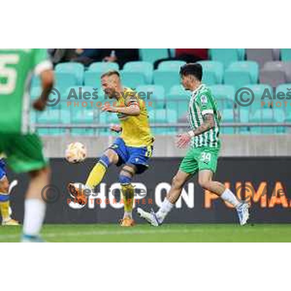 Andrej Kotnik in action during Prva Liga Telemach 2022-2023 football match between Olimpija and Koper in SRC Stozice, Ljubljana, Slovenia on October 30, 2022