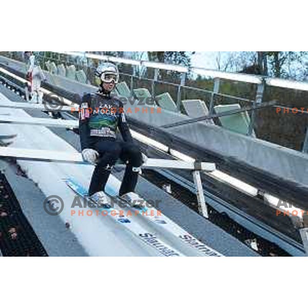 Zak Mogel at Training of Slovenia Nordic Ski-jumping team in Planica, Slovenia on October 27, 2022