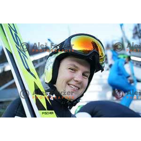 Ema Klinec at Training of Slovenia Nordic Ski-jumping team in Planica, Slovenia on October 27, 2022