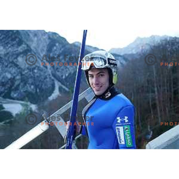 Timi Zajc at Training of Slovenia Nordic Ski-jumping team in Planica, Slovenia on October 27, 2022