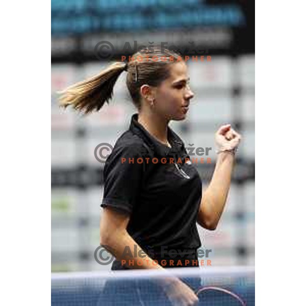 Sara Tokic during Women\'s singles qualifying first day for World Table tennis Contender Nova Gorica, Slovenia on October 31, 2022