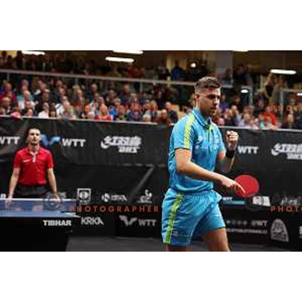 Darko Jorgic of Slovenia wins quarter-final at World Table Tennis Contender Nova Gorica, Slovenia on November 4, 2022