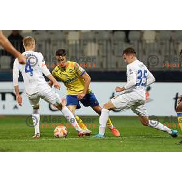 Luka Vesner Ticic in action during Prva Liga Telemach 2022-2023 football match between Koper and Domzale at Bonifika Arena in Koper, Slovenia on November 4, 2022