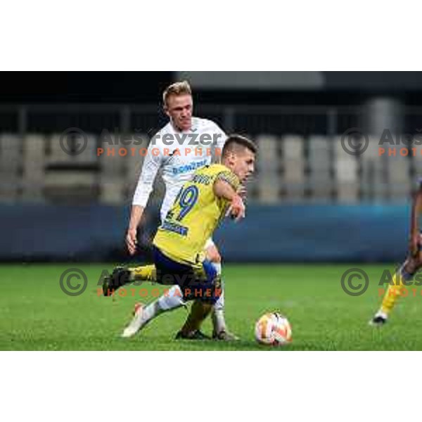 Nikola Krajinovic of Koper in action during Prva Liga Telemach 2022-2023 football match between Koper and Domzale at Bonifika Arena in Koper, Slovenia on November 4, 2022