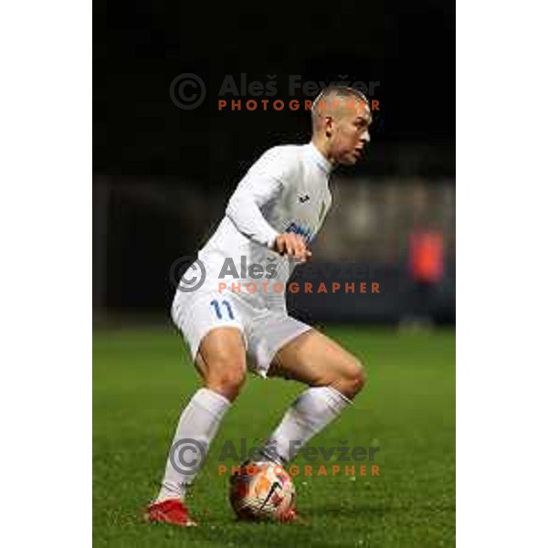 Bartol Barisic in action during Prva Liga Telemach 2022-2023 football match between Koper and Domzale at Bonifika Arena in Koper, Slovenia on November 4, 2022