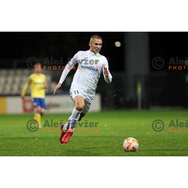 Bartol Barisic in action during Prva Liga Telemach 2022-2023 football match between Koper and Domzale at Bonifika Arena in Koper, Slovenia on November 4, 2022