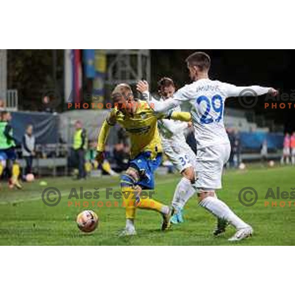 Andrej Kotnik of Koper in action during Prva Liga Telemach 2022-2023 football match between Koper and Domzale at Bonifika Arena in Koper, Slovenia on November 4, 2022