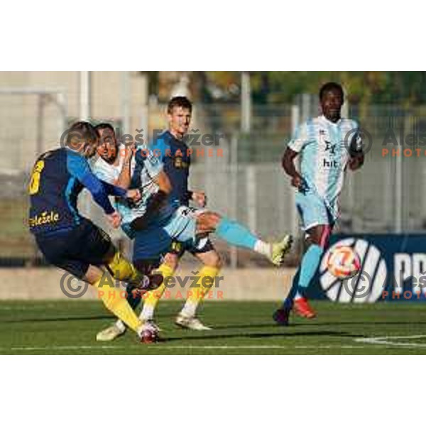 Of Gorica in action during Prva Liga Telemach 2022-2023 football match between Gorica and Celje in Nova Gorica, Slovenia on November 5, 2022