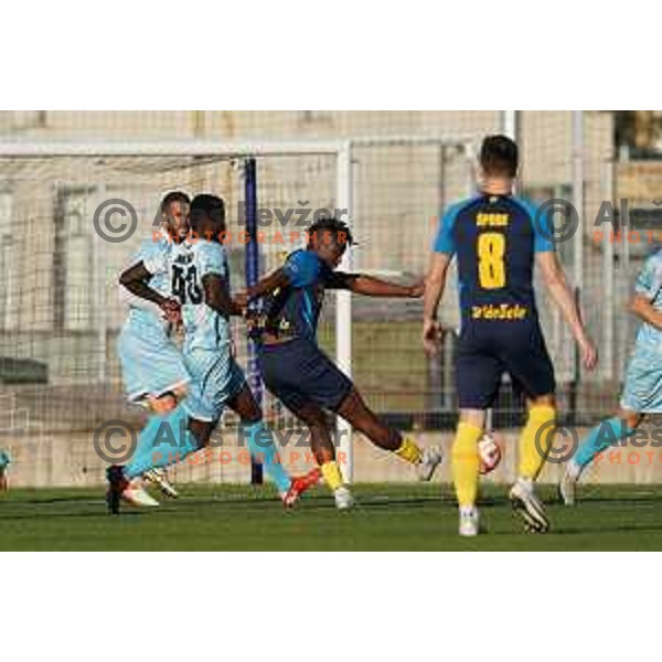 Of Gorica in action during Prva Liga Telemach 2022-2023 football match between Gorica and Celje in Nova Gorica, Slovenia on November 5, 2022