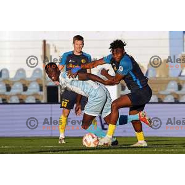 in action during Prva Liga Telemach 2022-2023 football match between Gorica and Celje in Nova Gorica, Slovenia on November 5, 2022