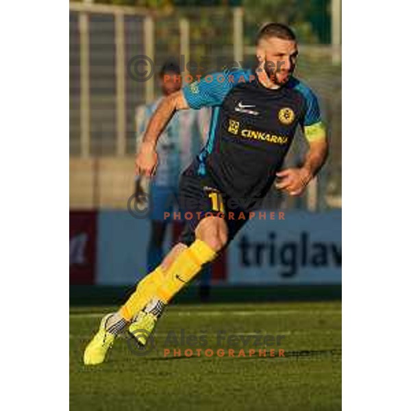 in action during Prva Liga Telemach 2022-2023 football match between Gorica and Celje in Nova Gorica, Slovenia on November 5, 2022