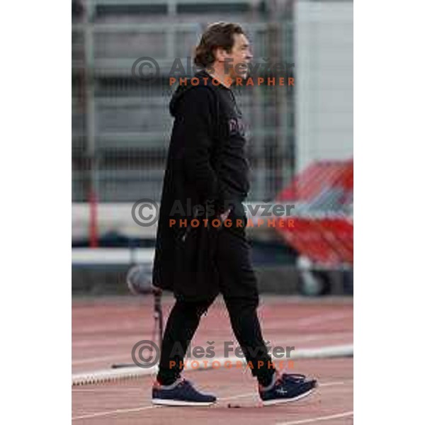 in action during Prva Liga Telemach 2022-2023 football match between Gorica and Celje in Nova Gorica, Slovenia on November 5, 2022