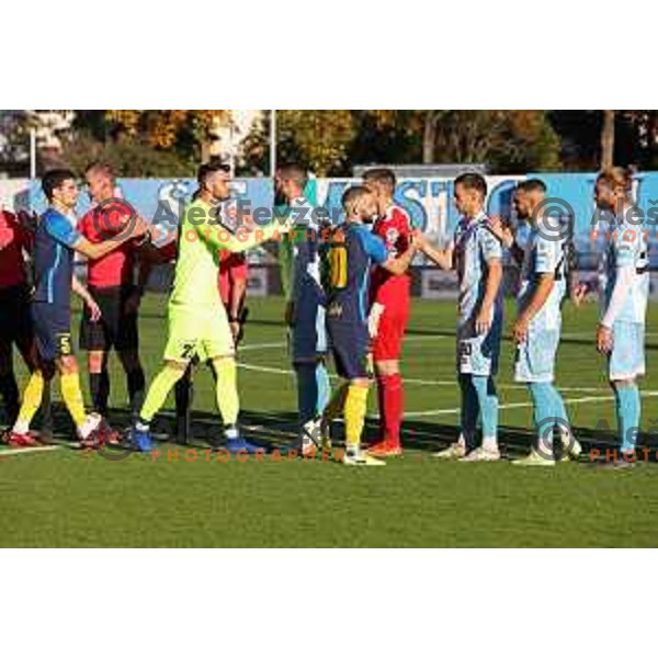 in action during Prva Liga Telemach 2022-2023 football match between Gorica and Celje in Nova Gorica, Slovenia on November 5, 2022