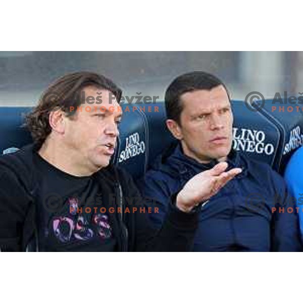 in action during Prva Liga Telemach 2022-2023 football match between Gorica and Celje in Nova Gorica, Slovenia on November 5, 2022
