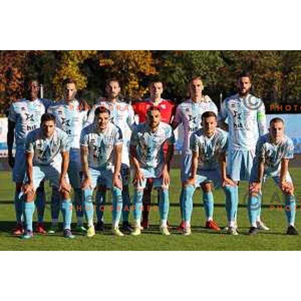 in action during Prva Liga Telemach 2022-2023 football match between Gorica and Celje in Nova Gorica, Slovenia on November 5, 2022