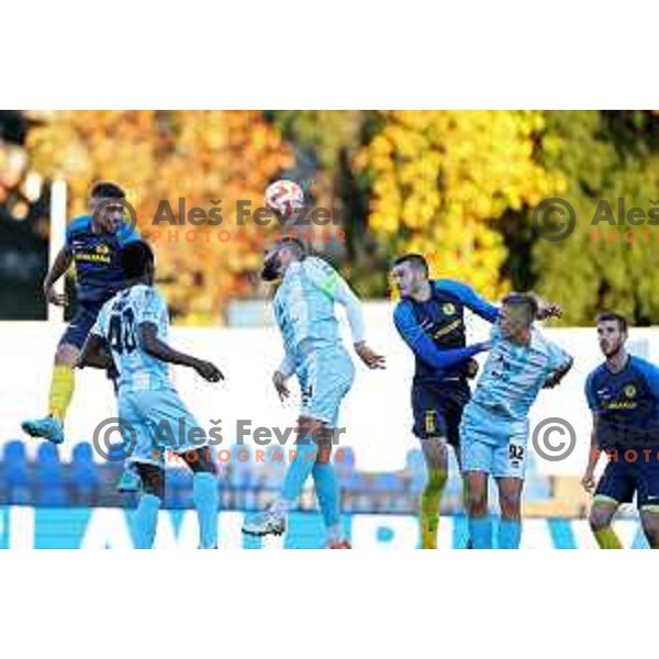 in action during Prva Liga Telemach 2022-2023 football match between Gorica and Celje in Nova Gorica, Slovenia on November 5, 2022