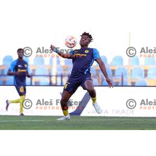 in action during Prva Liga Telemach 2022-2023 football match between Gorica and Celje in Nova Gorica, Slovenia on November 5, 2022