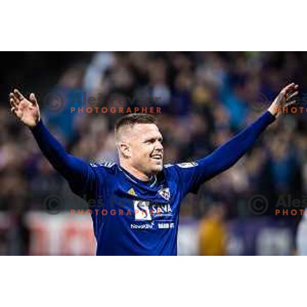 Josip Ilicic celebrating during Prva liga Telemach football match between Maribor and Mura in Ljudski vrt, Maribor, Slovenia on November 6, 2022. Photo: Jure Banfi