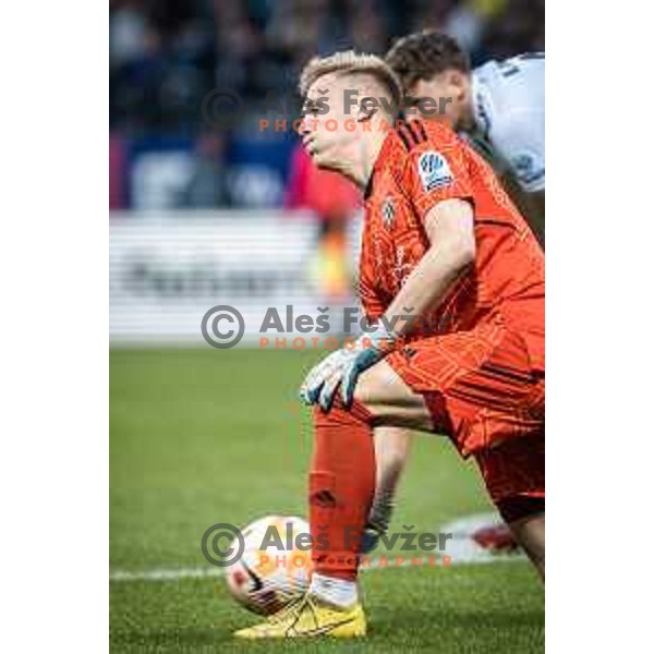 Klemen Mihelak in action during Prva liga Telemach football match between Maribor and Mura in Ljudski vrt, Maribor, Slovenia on November 6, 2022. Photo: Jure Banfi