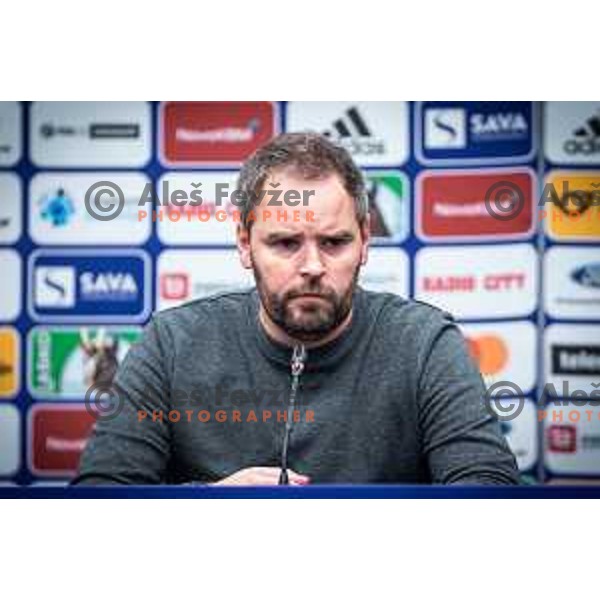 Damir Contala, head coach of Mura at the press conference during Prva liga Telemach football match between Maribor and Mura in Ljudski vrt, Maribor, Slovenia on November 6, 2022. Photo: Jure Banfi