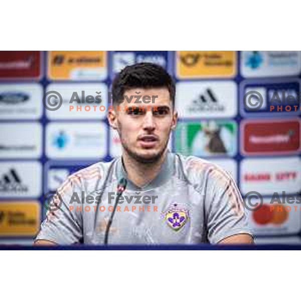 Marko Tolic at the press conference during Prva liga Telemach football match between Maribor and Mura in Ljudski vrt, Maribor, Slovenia on November 6, 2022. Photo: Jure Banfi