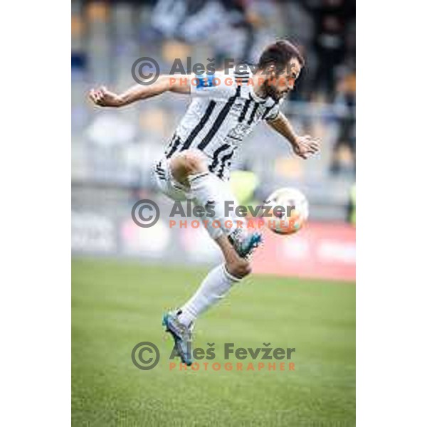 Ziga Kous in action during Prva liga Telemach football match between Maribor and Mura in Ljudski vrt, Maribor, Slovenia on November 6, 2022. Photo: Jure Banfi