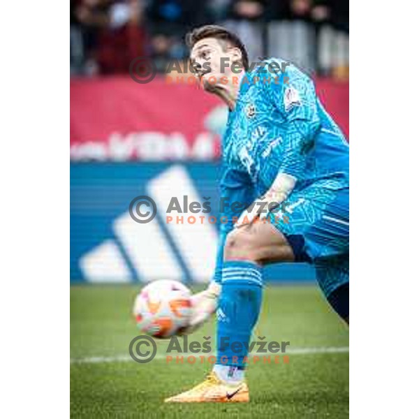 Azbe Jug in action during Prva liga Telemach football match between Maribor and Mura in Ljudski vrt, Maribor, Slovenia on November 6, 2022. Photo: Jure Banfi