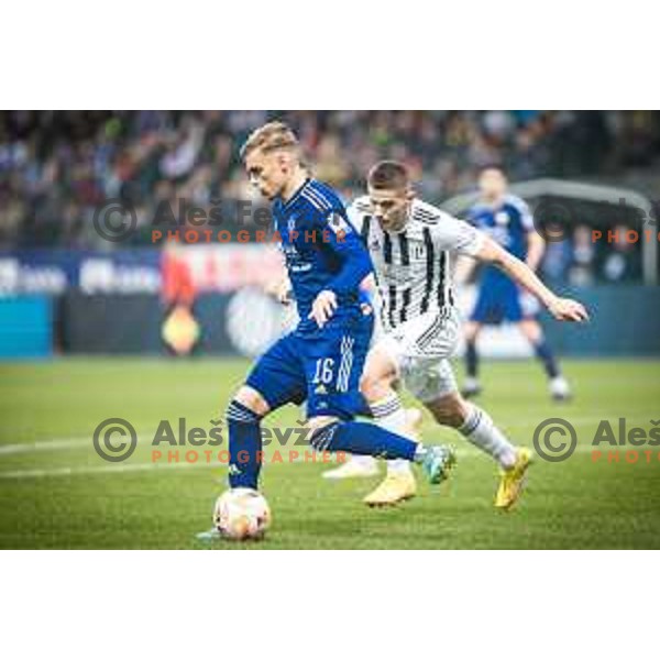 in action during Prva liga Telemach football match between Maribor and Mura in Ljudski vrt, Maribor, Slovenia on November 6, 2022. Photo: Jure Banfi