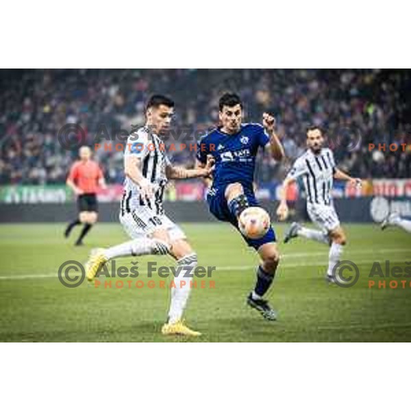 in action during Prva liga Telemach football match between Maribor and Mura in Ljudski vrt, Maribor, Slovenia on November 6, 2022. Photo: Jure Banfi