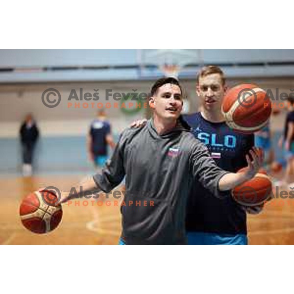 Jan Span during practice of Slovenia National Basketball team in Ljubljana, Slovenia on November 7, 2022