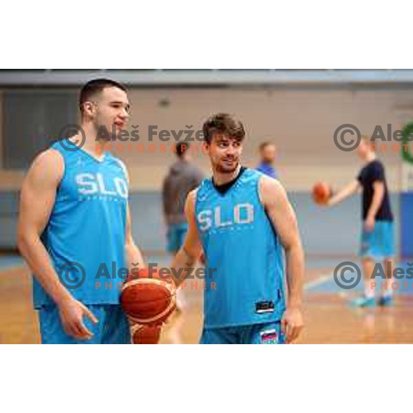 Urban Klavzar during practice of Slovenia National Basketball team in Ljubljana, Slovenia on November 7, 2022