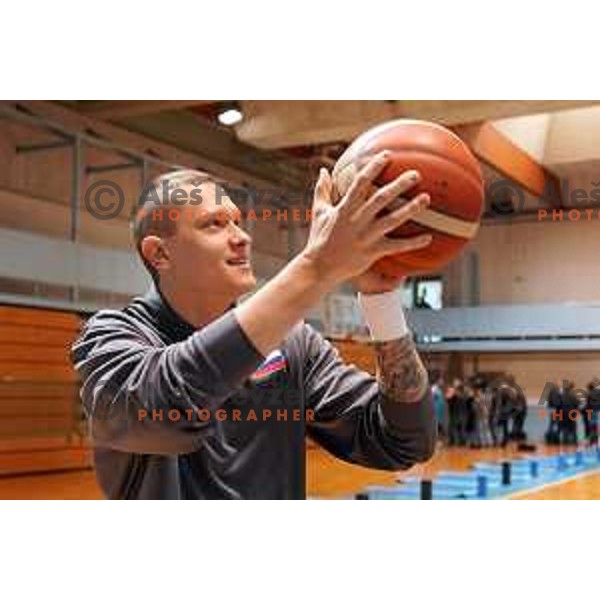 practice of Slovenia National Basketball team in Ljubljana, Slovenia on November 7, 2022